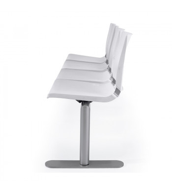 ATENEA BANCADA PLASTICA 4 PLAZAS + MESA