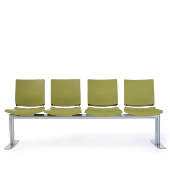 ATENEA BANCADA PLASTICA 4 PLAZAS + MESA