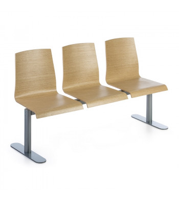 CUSTOM BANCADA MADERA 3 PLAZAS