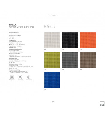 SKENA BLANCA BASE PLANA NYLON SIN BRAZOS