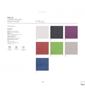 TECNIC BANCADA MALLA 4 PLAZAS