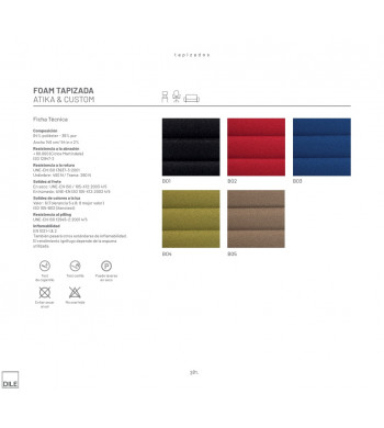 CUSTOM BANCADA TAPIZADA  3 PLAZAS